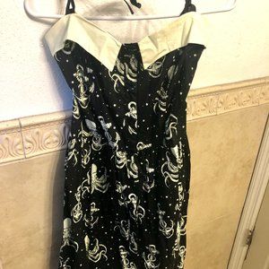 Sourpuss Retro Nautical Octopus Swing Dress - Womens 2XL